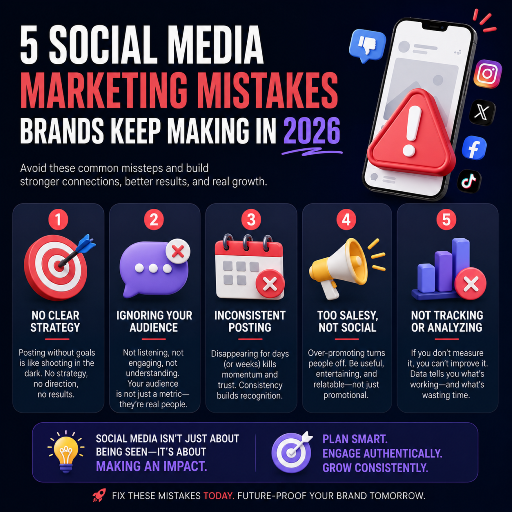 5 Social Media Marketing Mistakes Brands Keep Making in 2026 blog